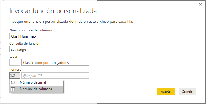 Crear y usar funciones para agrupar valores numéricos