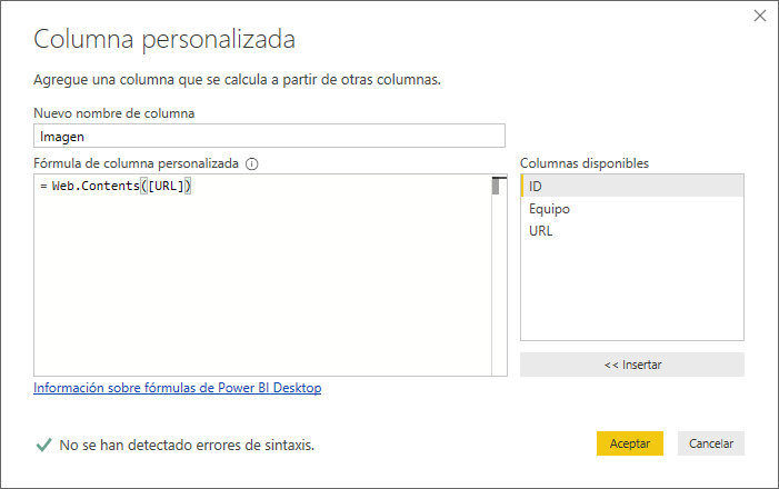 Contener imagen en columna