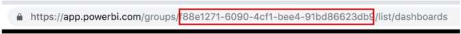 ID del área de trabajo en Power BI