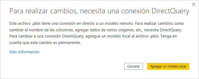 dataXbi - Mensaje de advertencia