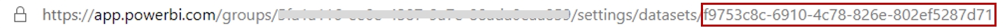 Cómo extraer el ID de un conjunto de datos en el servicio de Power BI