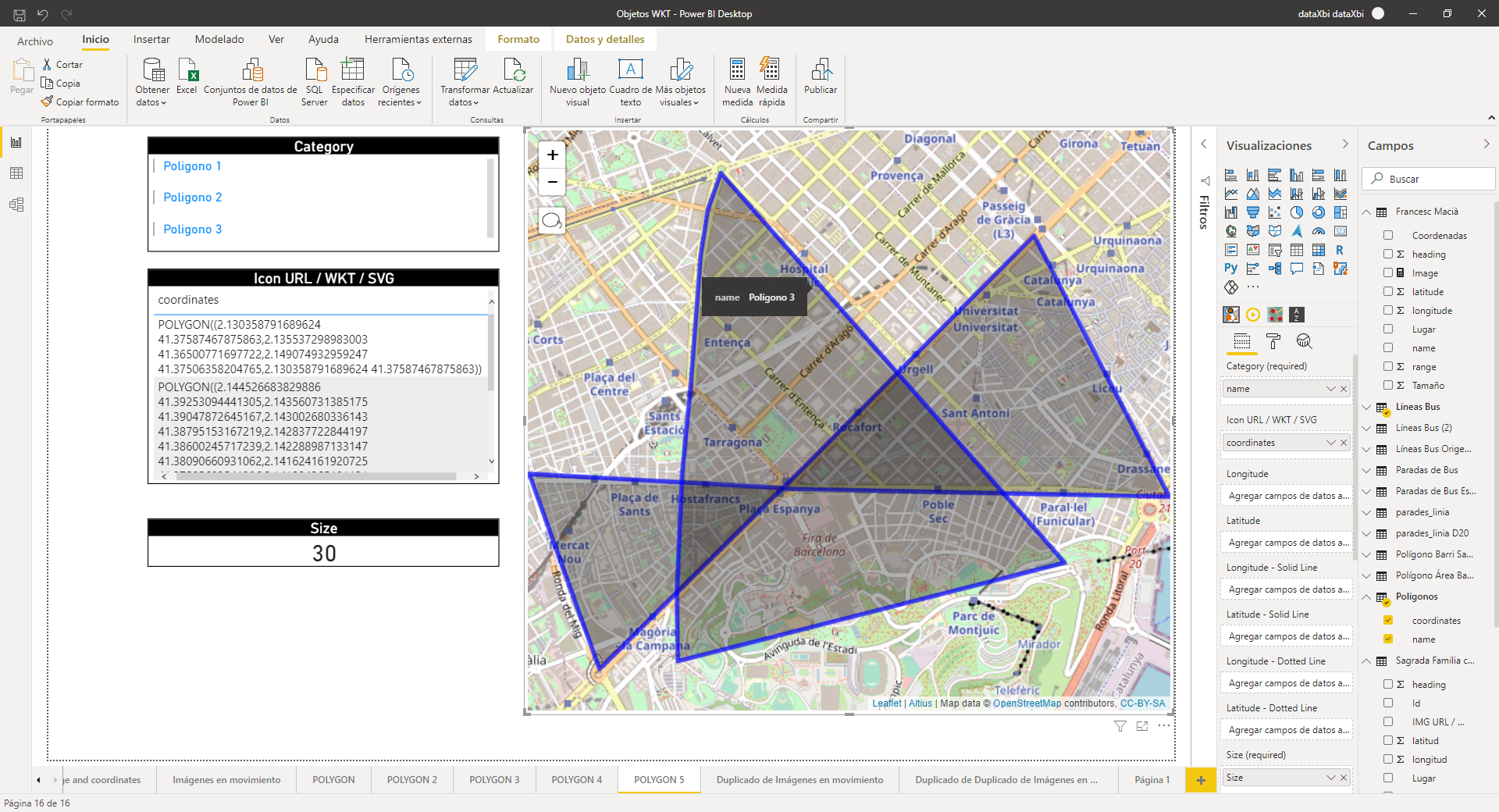 Icon Map - intersección de polígonos