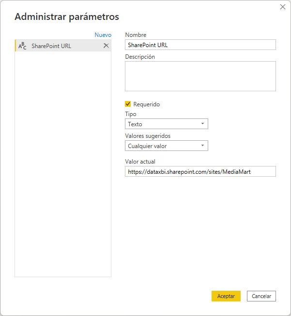 dataXbi-Parámetro-URLSharePoint