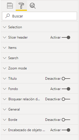 Dar formato a la segmentación de datos en Power BI Desktop