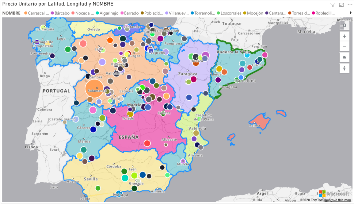 Azure map Capa de referencia personalizada